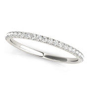 Prong Set Half Eternity Ring in Gold & Platinum