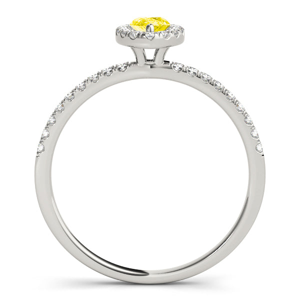 Vintage-Inspired Halo Marquise Diamond Engagement Ring in 10K/14K gold and platinum with certified lab-grown or natural diamonds