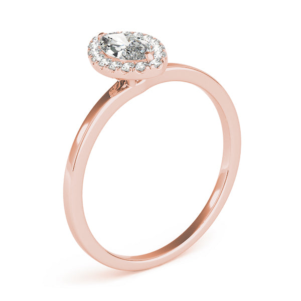 Heirloom Halo Marquise Diamond Engagement Ring in 10K/14K gold and platinum with certified lab-grown or natural diamonds