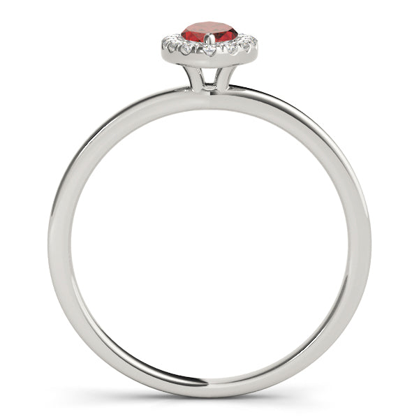 Heirloom Halo Marquise Diamond Engagement Ring in 10K/14K gold and platinum with certified lab-grown or natural diamonds