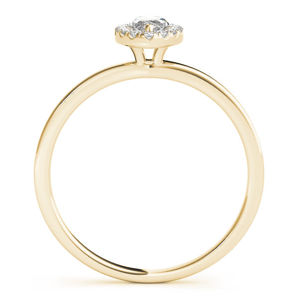 Heirloom Halo Marquise Diamond Engagement Ring in 10K/14K gold and platinum with certified lab-grown or natural diamonds