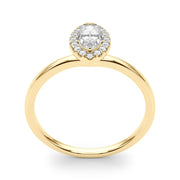 Heirloom Halo Marquise Diamond Engagement Ring in 10K/14K gold and platinum with certified lab-grown or natural diamonds