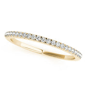 Prong Set Half Eternity Ring in 10K/14K gold and platinum with certified lab-grown or natural diamonds