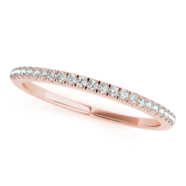 Prong Set Half Eternity Ring in Gold & Platinum