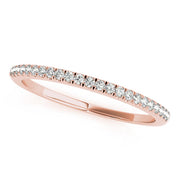 Prong Set Half Eternity Ring in Gold & Platinum
