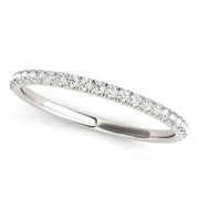 Prong Set Half Eternity Ring in Gold & Platinum