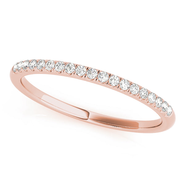 Single-Row Split-Prong Half Eternity Ring in Gold & Platinum
