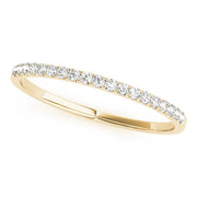 Straight Split Prong Half Eternity Ring in 10K/14K gold and platinum with certified lab-grown or natural diamonds