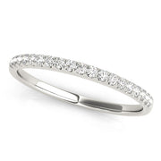 Prong Set Half Eternity Ring in Gold & Platinum