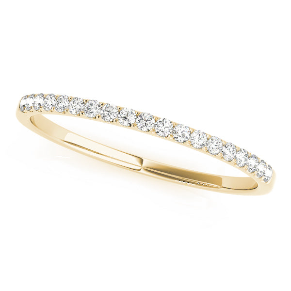 Straight Half Eternity Ring in 10K/14K gold and platinum with certified lab-grown or natural diamonds