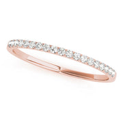 Straight Half Eternity Ring in Gold & Platinum