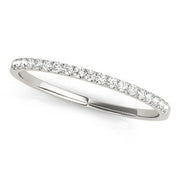 Straight Half Eternity Ring in Gold & Platinum