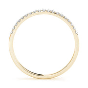 Straight Half Eternity Ring in Gold & Platinum
