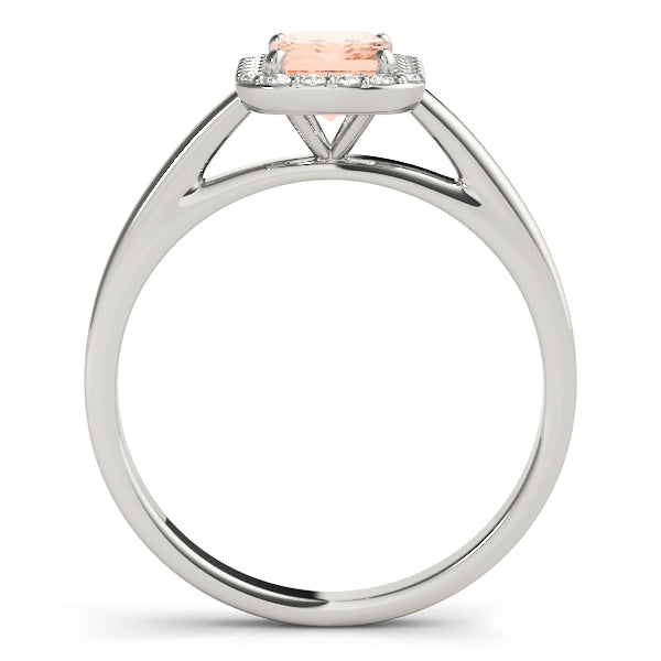 Bespoke Halo Emerald Diamond Engagement Ring in 10K/14K gold and platinum with certified lab-grown or natural diamonds
