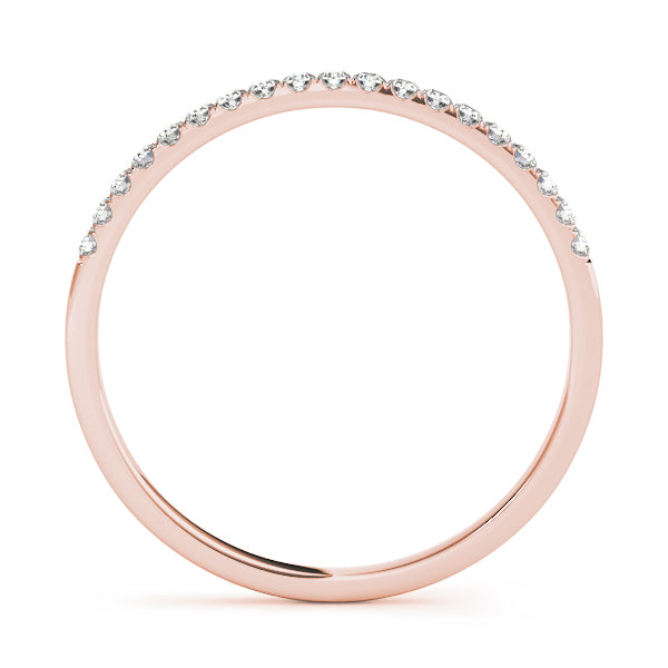 Prong Set Half Eternity Ring in Gold & Platinum