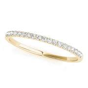 Split Prong Half Eternity Ring in 10K/14K gold and platinum with certified lab-grown or natural diamonds