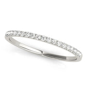Split Prong Half Eternity Ring in Gold & Platinum