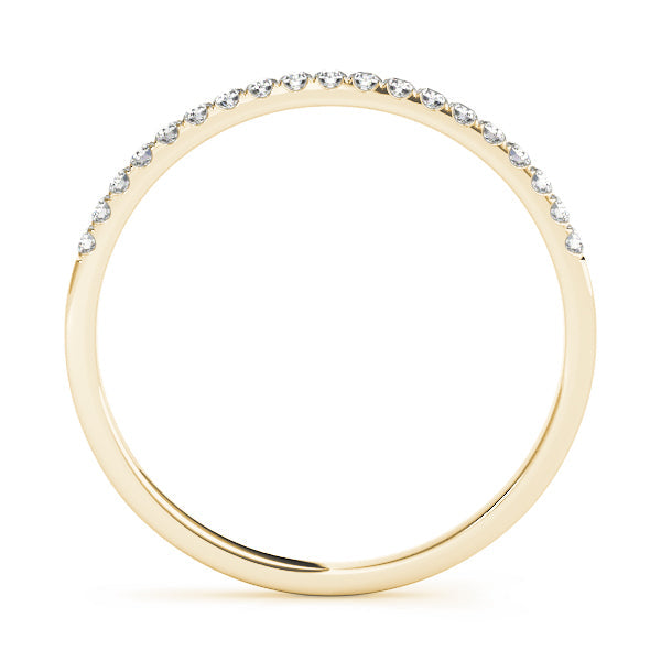 Split Prong Half Eternity Ring in Gold & Platinum