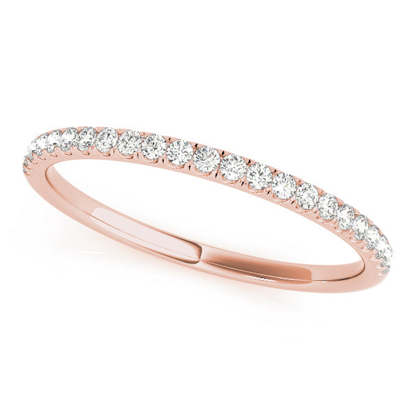 Straight Diamond Half Eternity Ring in Gold & Platinum