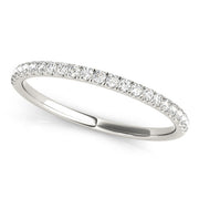 Straight Diamond Half Eternity Ring in Gold & Platinum