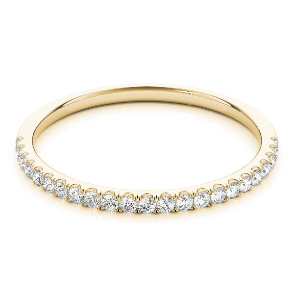 Straight Diamond Half Eternity Ring in Gold & Platinum