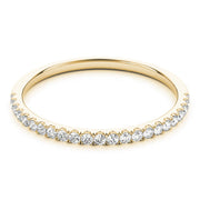 Straight Diamond Half Eternity Ring in Gold & Platinum
