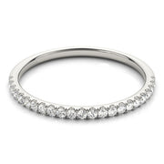 Straight Diamond Half Eternity Ring in Gold & Platinum