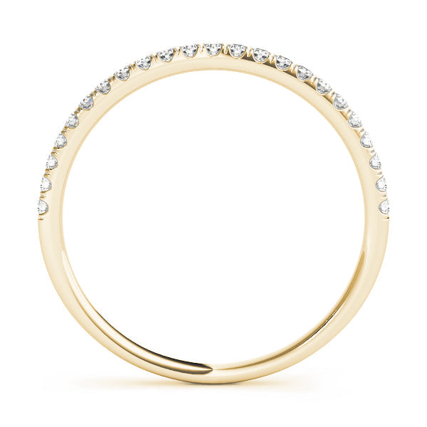 Straight Diamond Half Eternity Ring in Gold & Platinum