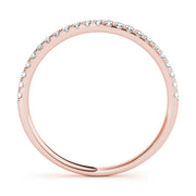 Straight Diamond Half Eternity Ring in Gold & Platinum