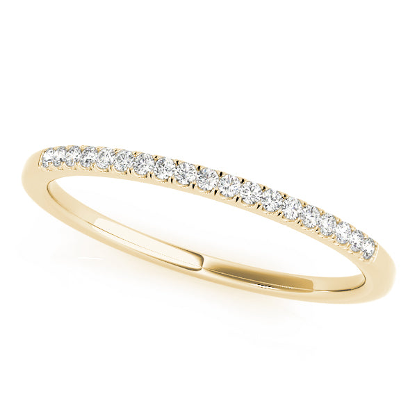 Split Prong Set Half Eternity Ring in 10K/14K gold and platinum with certified lab-grown or natural diamonds