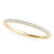 Split Prong Set Half Eternity Ring in 10K/14K gold and platinum with certified lab-grown or natural diamonds