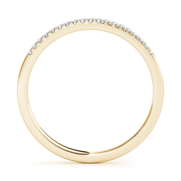 Split Prong Set Half Eternity Ring in Gold & Platinum