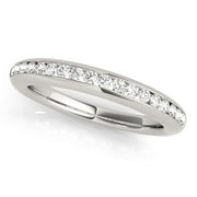 Channel Set Half Eternity Ring in Gold & Platinum