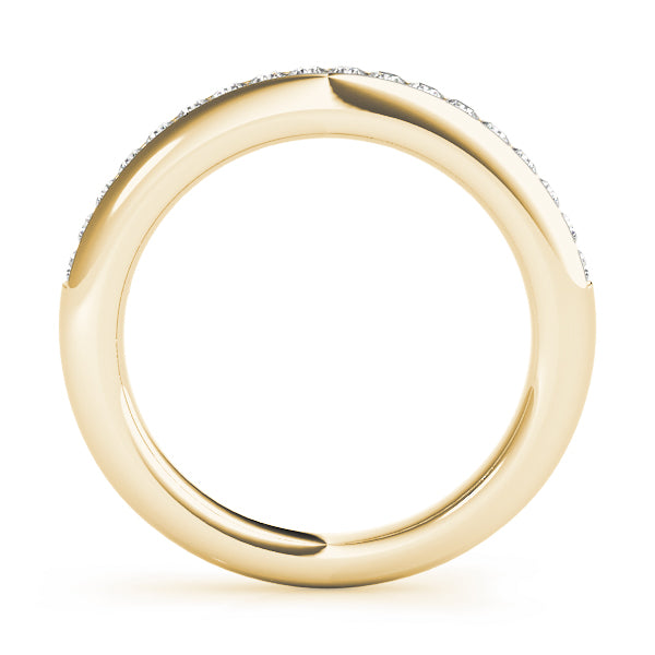 Channel Set Half Eternity Ring in Gold & Platinum