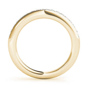 Channel Set Half Eternity Ring in Gold & Platinum