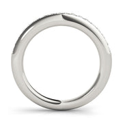 Channel Set Half Eternity Ring in Gold & Platinum