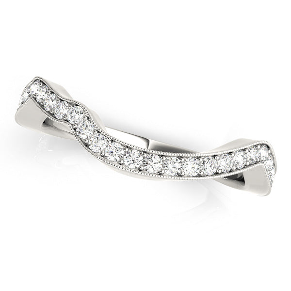 Diamond Half Eternity Ring in Gold & Platinum