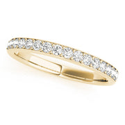 Prong in Channel Half Eternity Ring in 10K/14K gold and platinum with certified lab-grown or natural diamonds