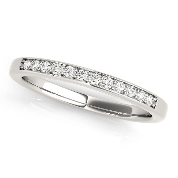 Prong in Channel Half Eternity Ring in 10K/14K gold and platinum with certified lab-grown or natural diamonds
