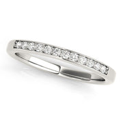 Prong in Channel Half Eternity Ring in 10K/14K gold and platinum with certified lab-grown or natural diamonds