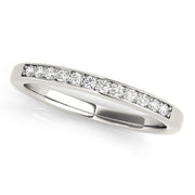 Prong in Channel Half Eternity Ring in Gold & Platinum