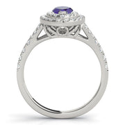 Cherished Halo Engagement Ring Marquise Diamond Engagement Ring in 10K/14K gold and platinum with certified lab-grown or natural diamonds