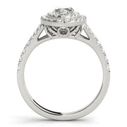 Cherished Halo Engagement Ring Marquise Diamond Engagement Ring in 10K/14K gold and platinum with certified lab-grown or natural diamonds