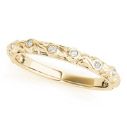 Diamond Half Eternity Ring in 10K/14K gold and platinum with certified lab-grown or natural diamonds