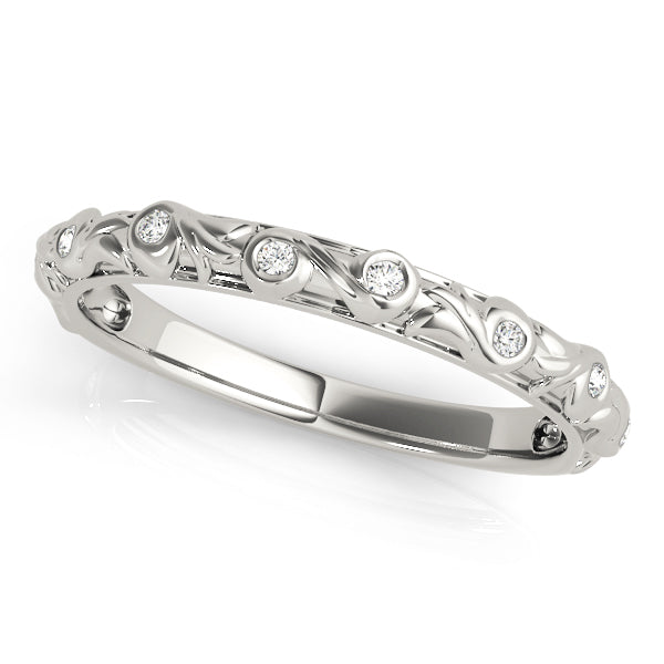 Diamond Half Eternity Ring in Gold & Platinum