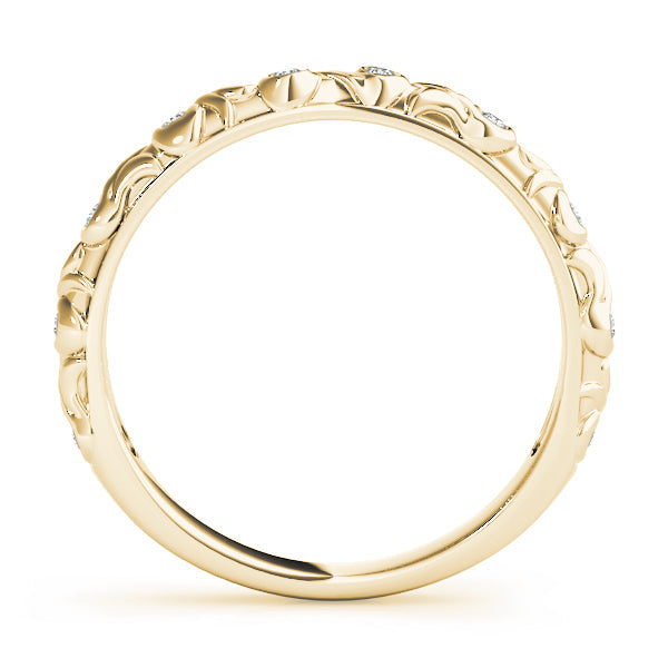 Diamond Half Eternity Ring in Gold & Platinum