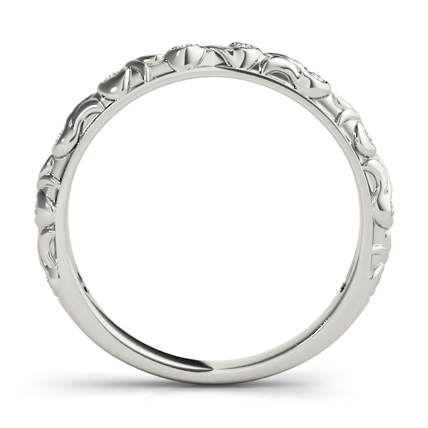 Diamond Half Eternity Ring in Gold & Platinum