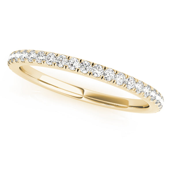 Straight Split Prong Half Eternity Ring in 10K/14K gold and platinum with certified lab-grown or natural diamonds