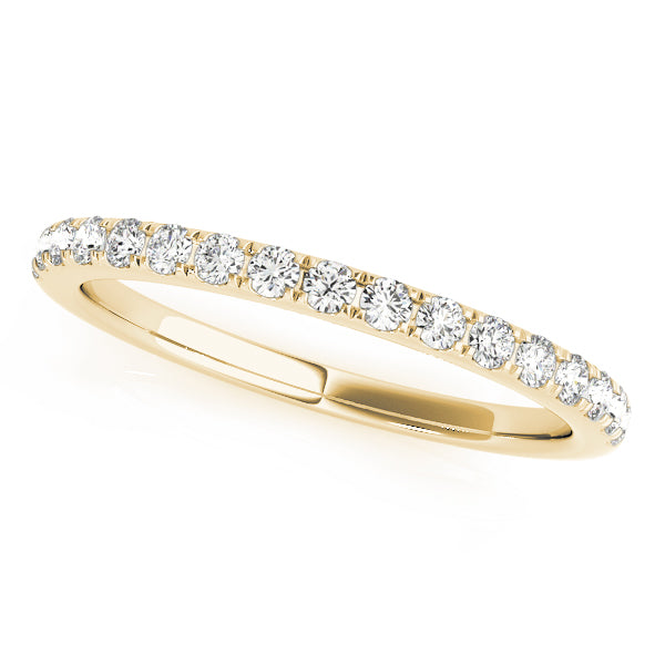 Diamond Half Eternity Ring in 10K/14K gold and platinum with certified lab-grown or natural diamonds