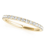 Diamond Half Eternity Ring in 10K/14K gold and platinum with certified lab-grown or natural diamonds